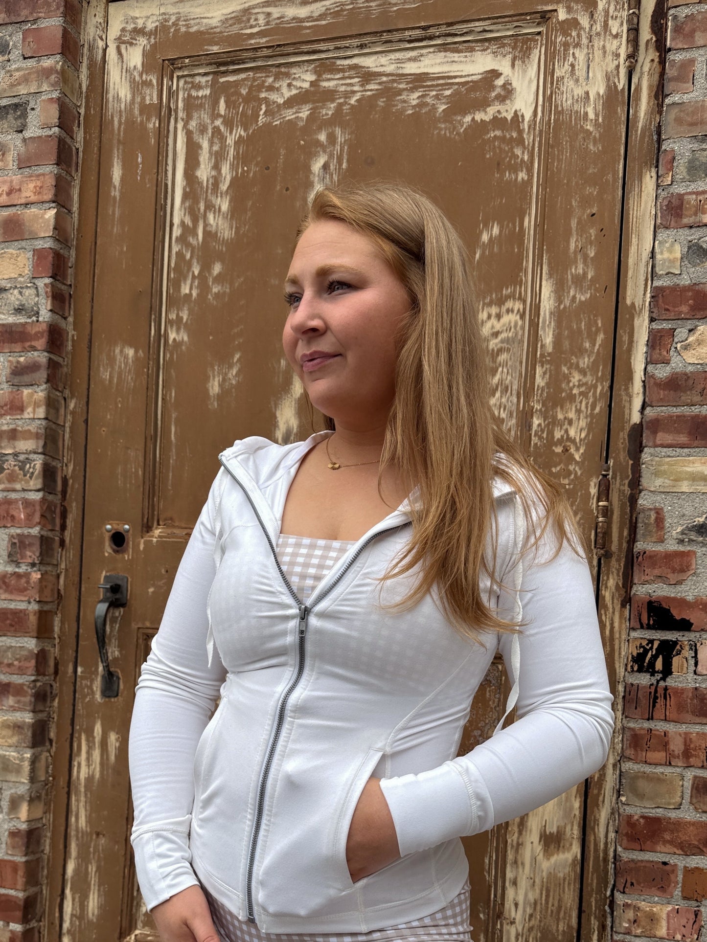 Active Zip up - White