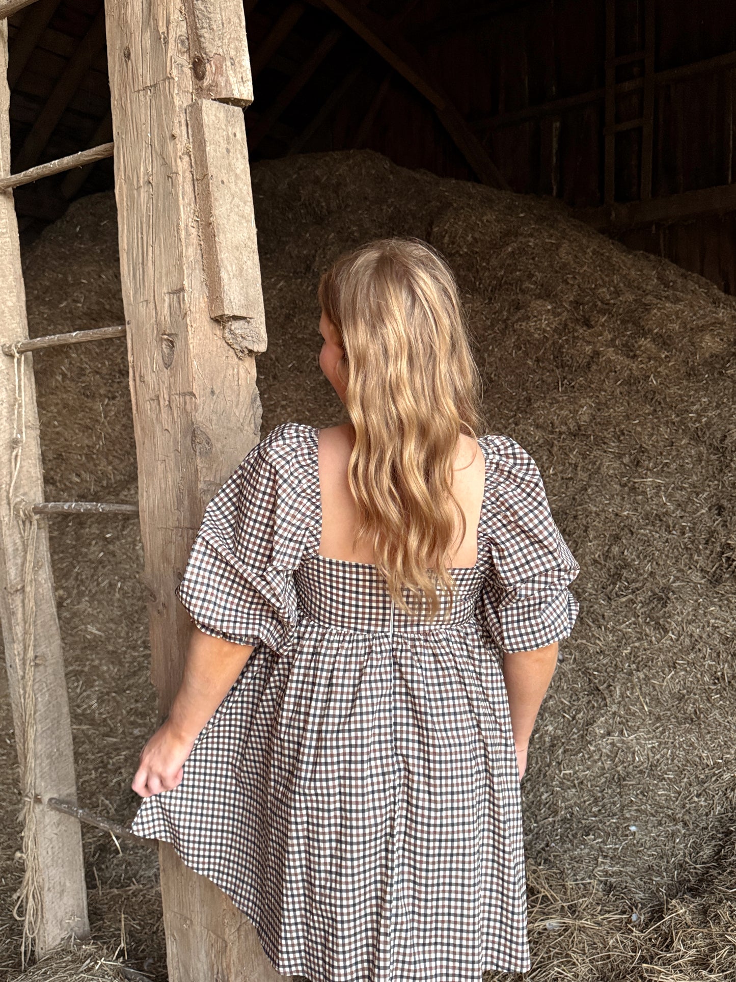 Autumn Plaid Babydoll Dress