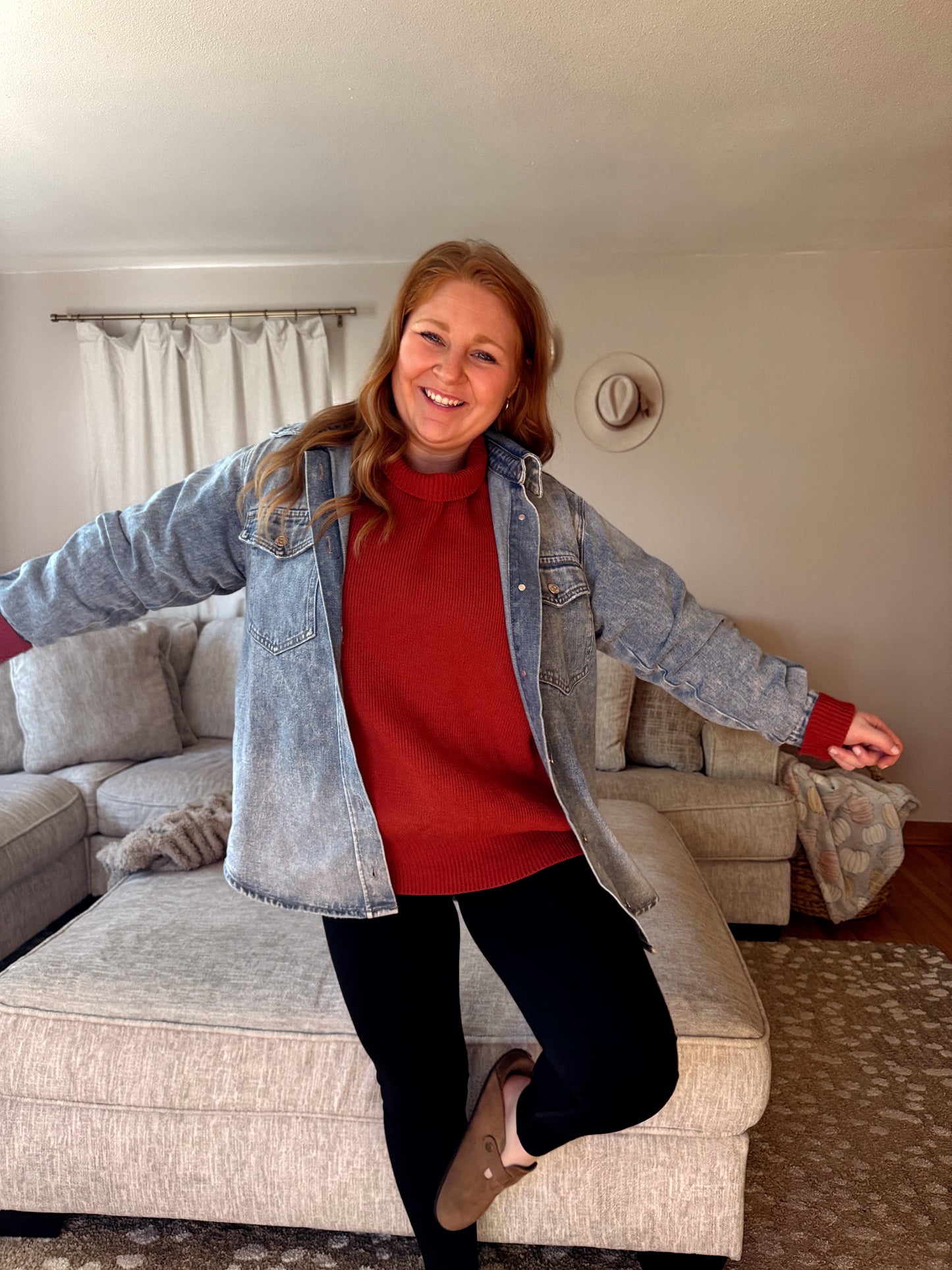 Denim Button up Jacket - RESTOCK