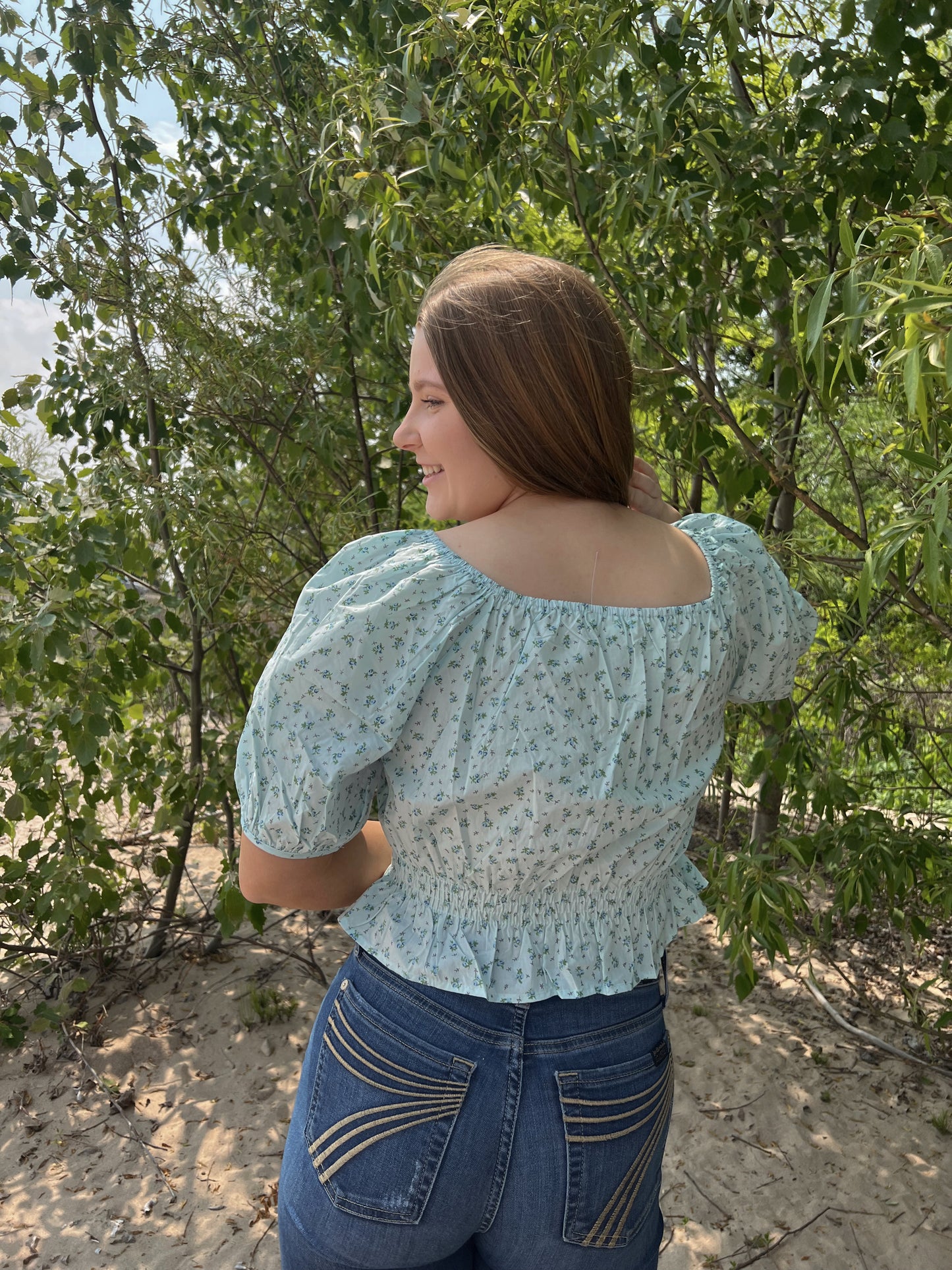 Garden Floral Crop Top