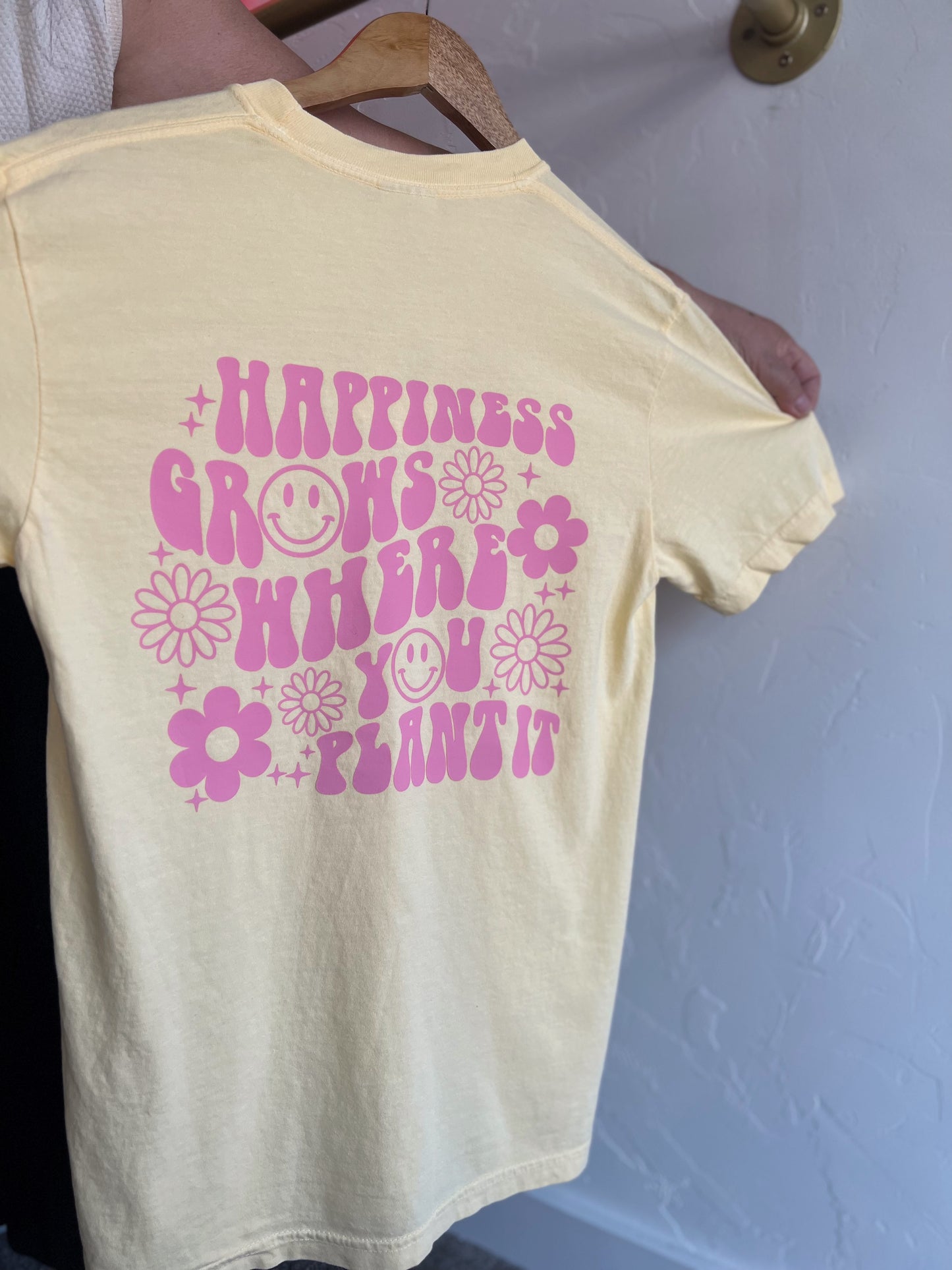 Happiness Grows Where You Plant Graphic Tee