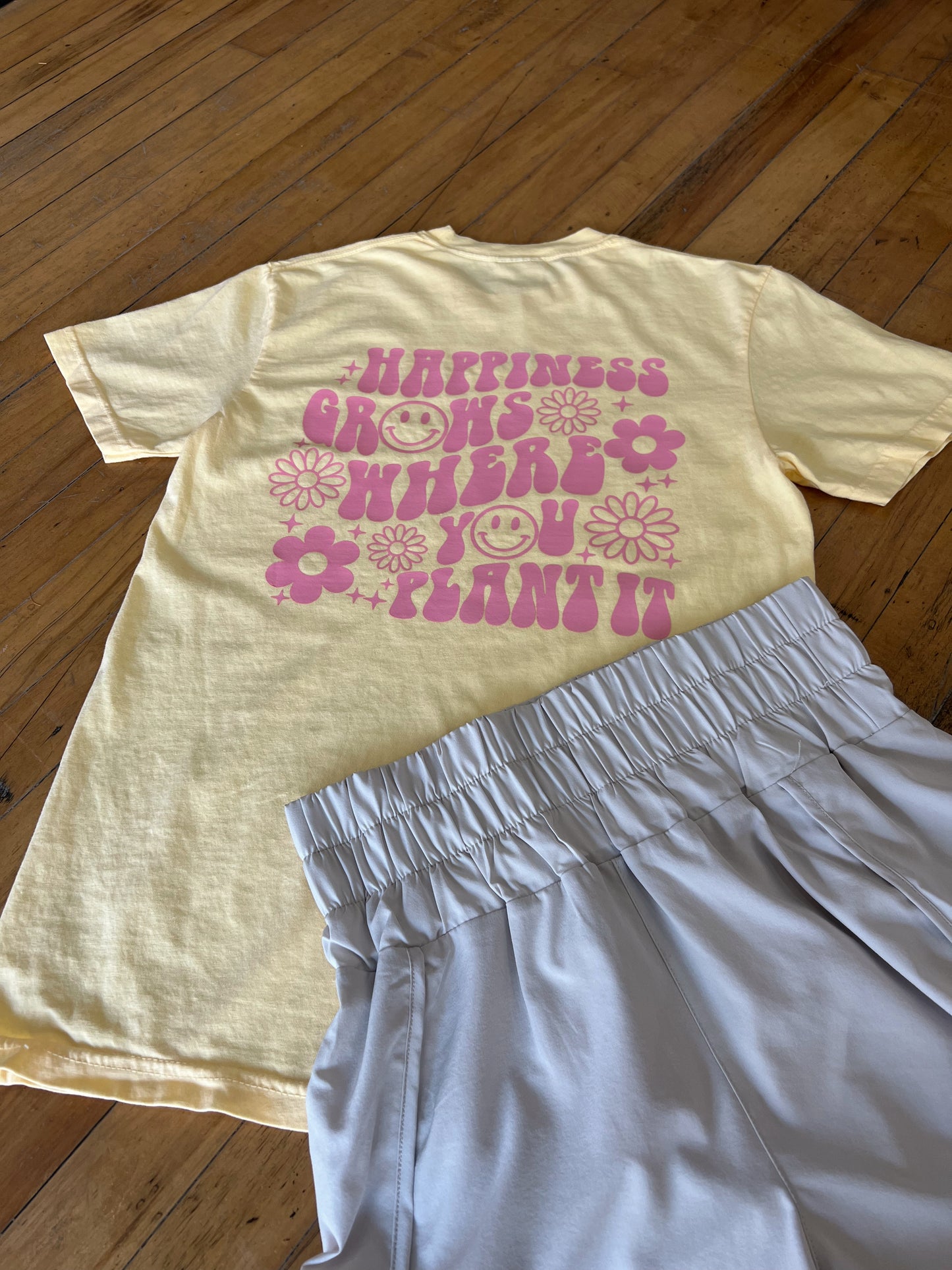 Happiness Grows Where You Plant Graphic Tee