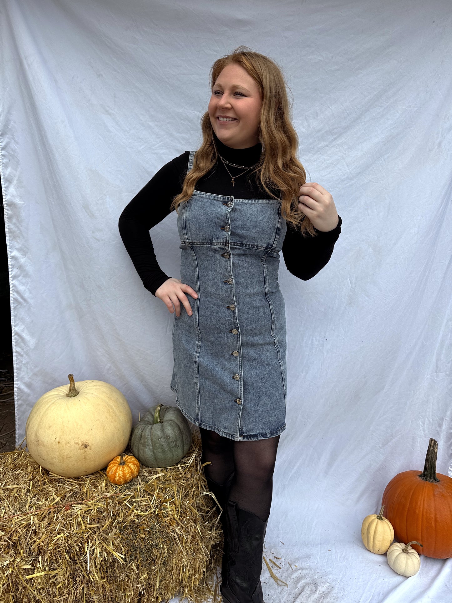 Denim Button Down Dress