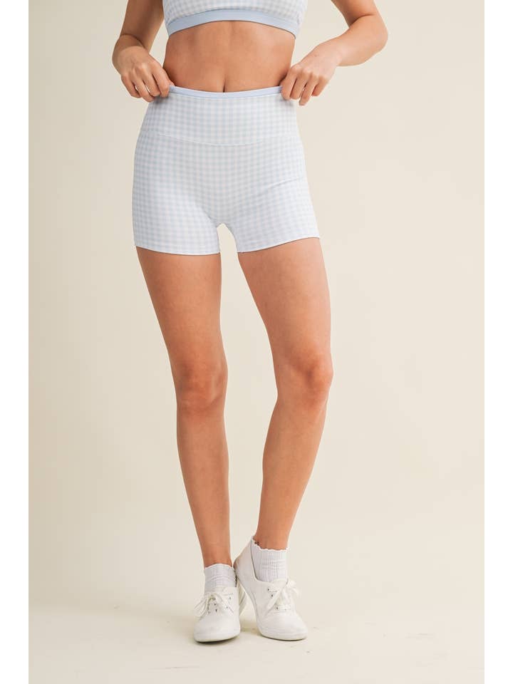 Blueberry Picnic Biker Shorts