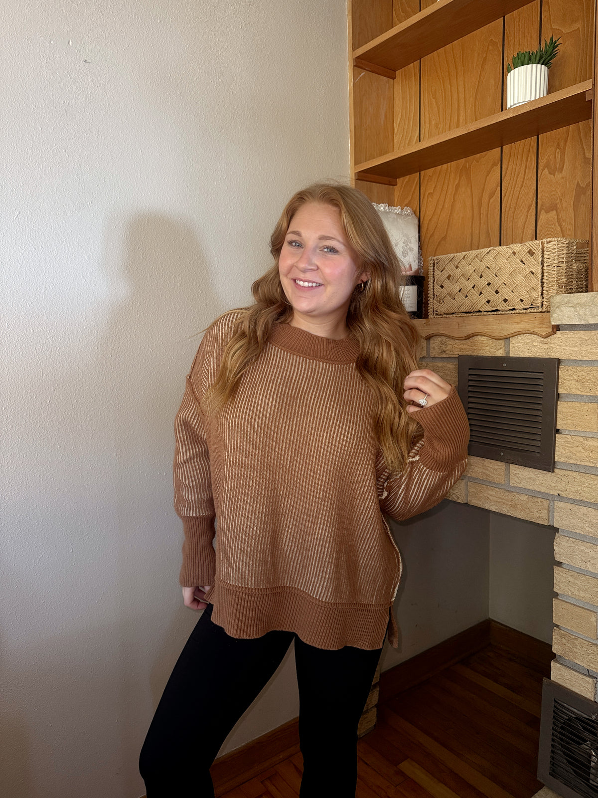 Oak Two Tone Sweater