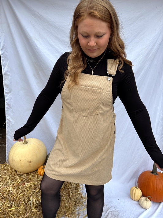 Corduroy Overall Dress