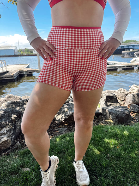 Cherry Picnic Biker Shorts