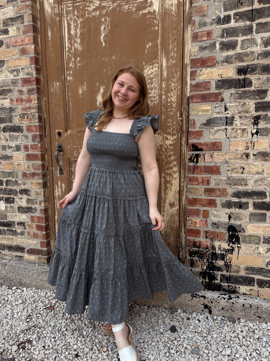 Dainty Floral Midi Dress