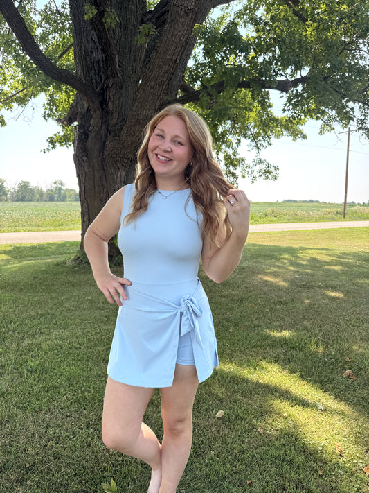 In Motion Tie Front Active Dress