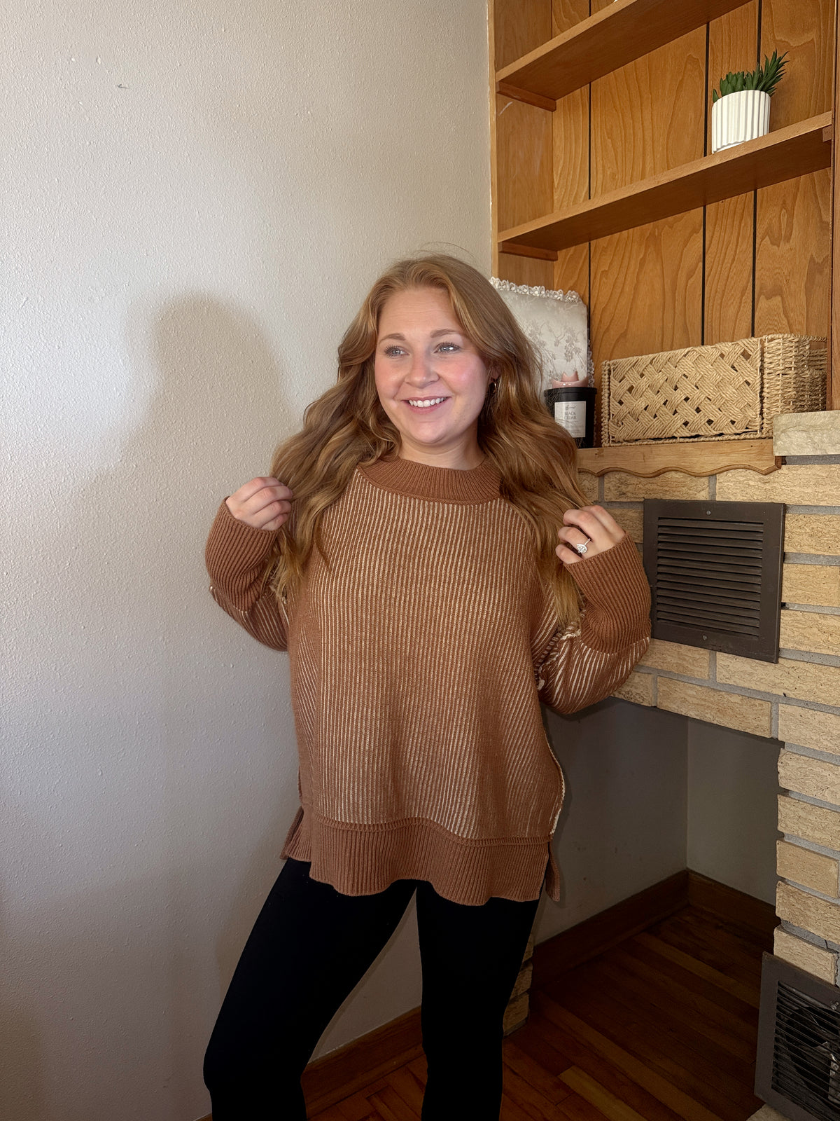 Oak Two Tone Sweater