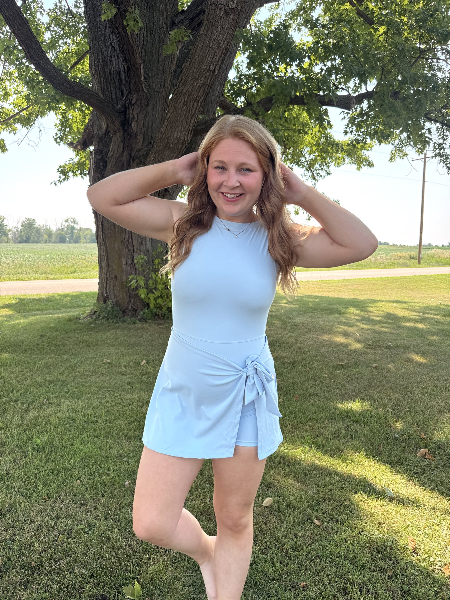 In Motion Tie Front Active Dress