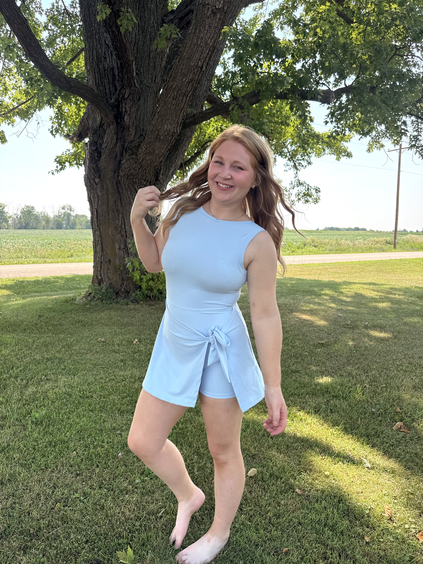 In Motion Tie Front Active Dress