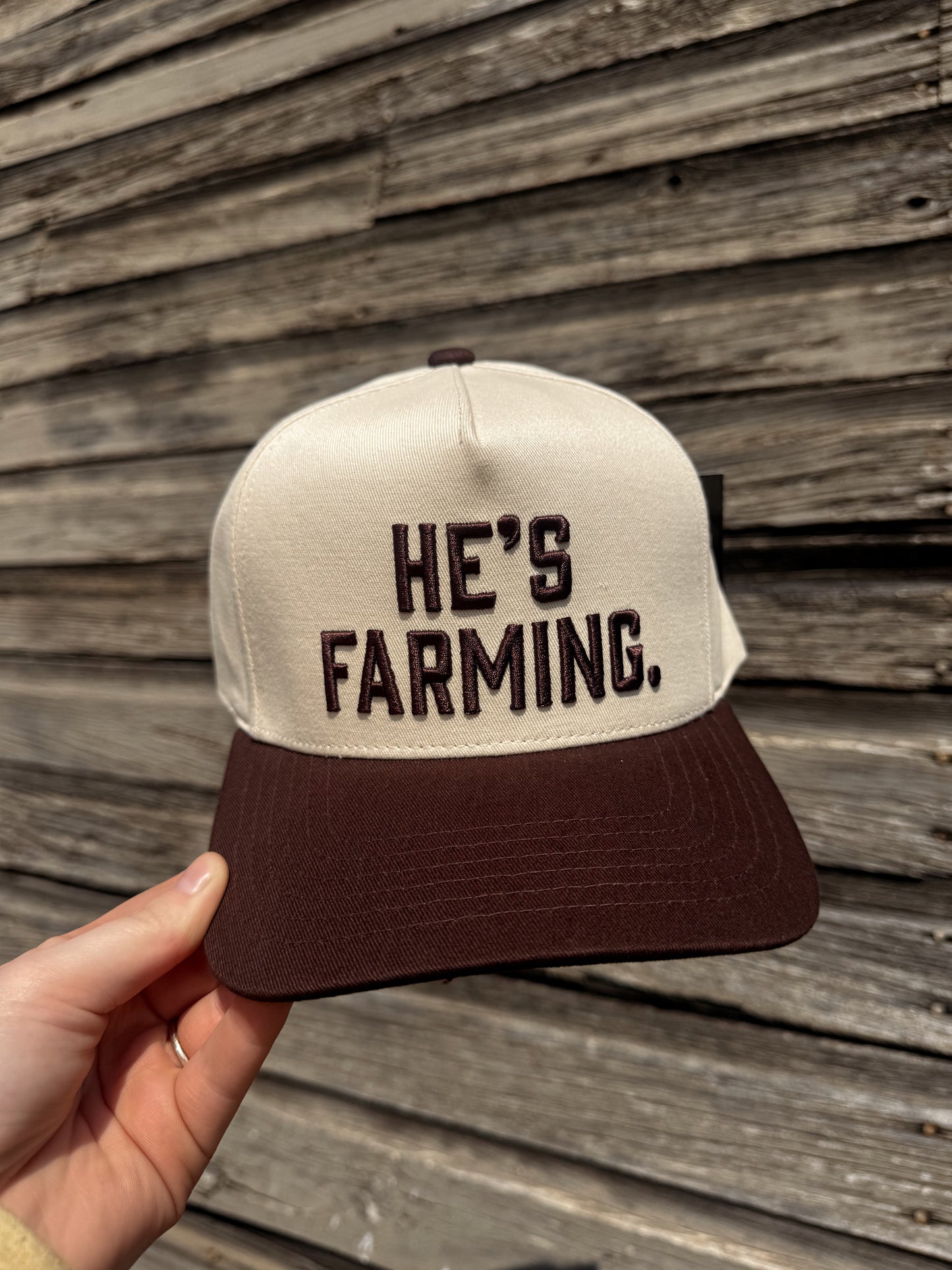 He's Farming Trucker Hat