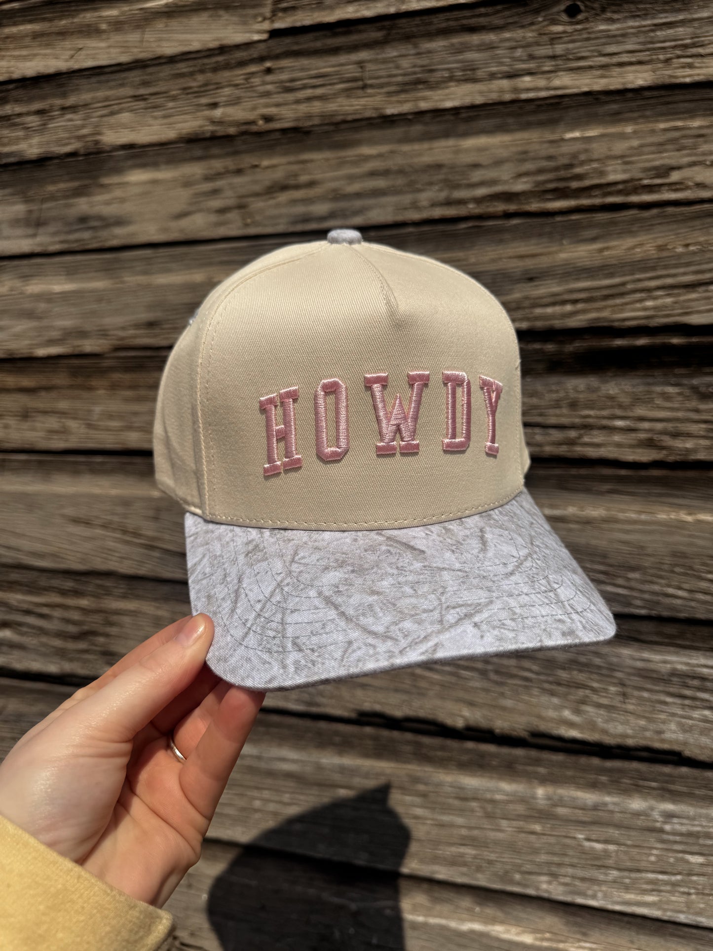 White Camo Howdy Trucker Hat