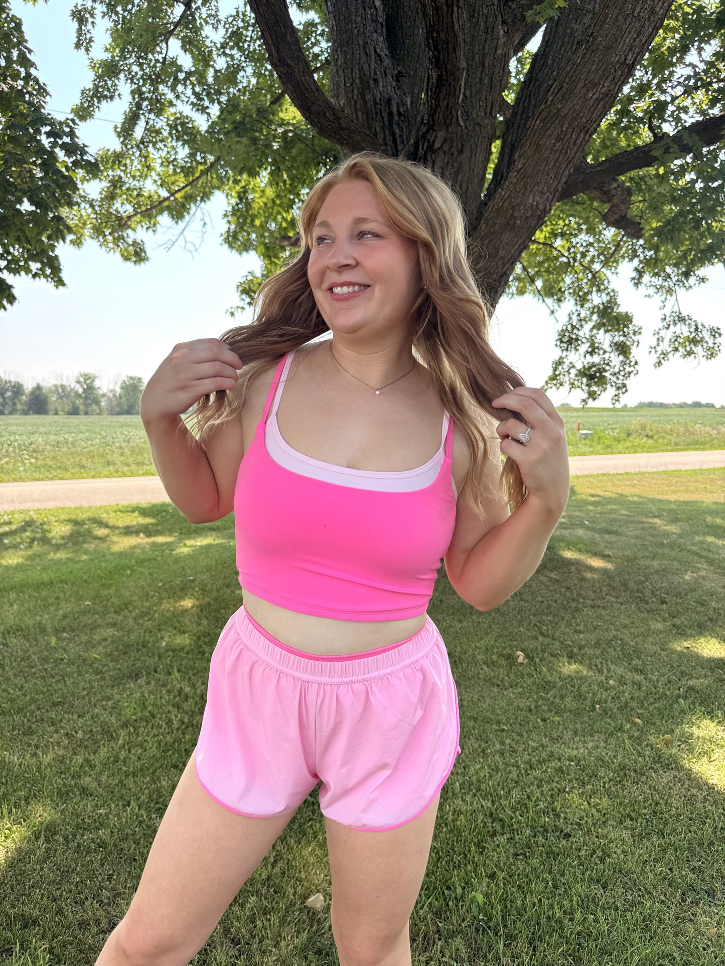 Bubblegum Pink Active Shorts