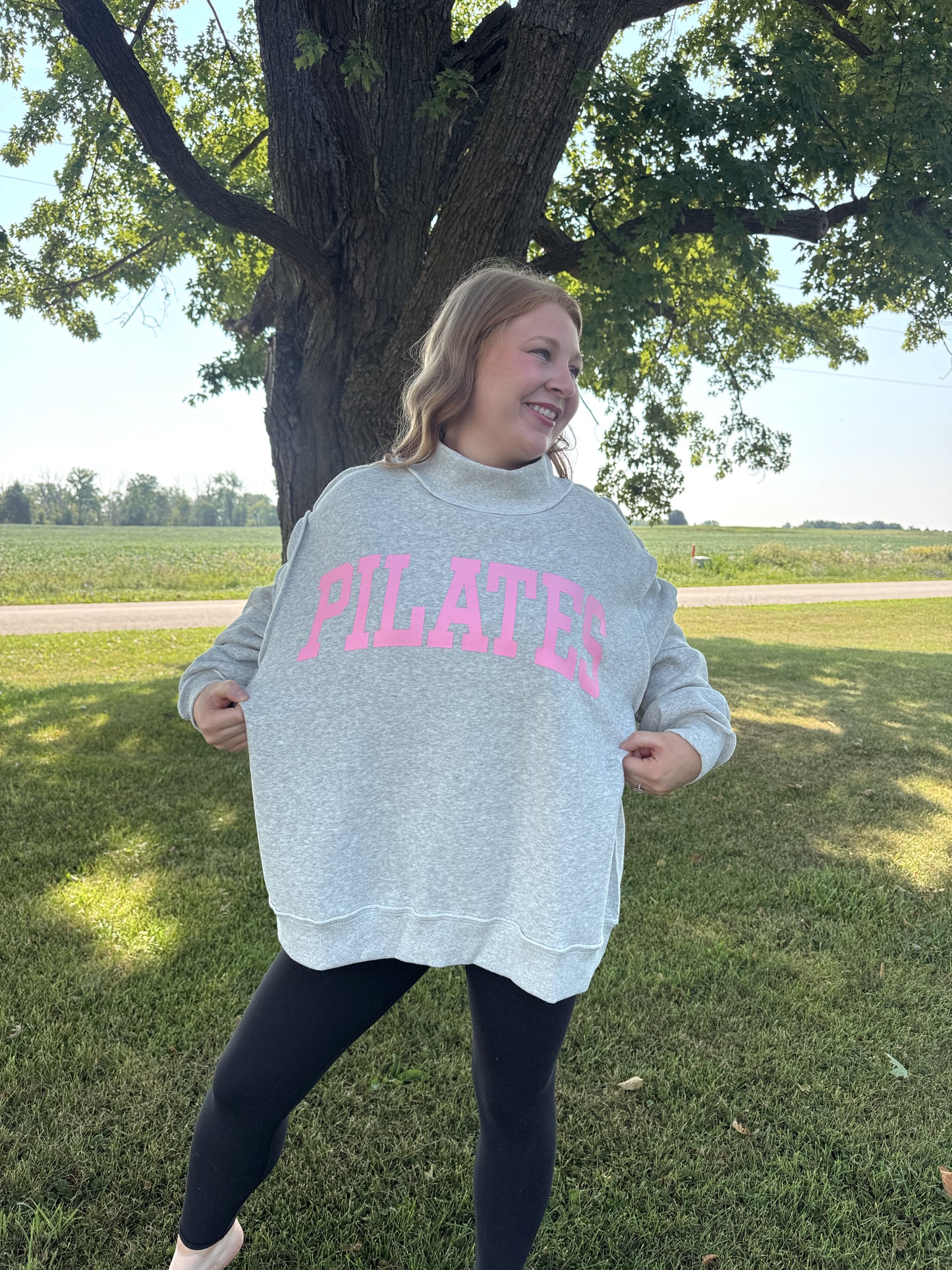 Pilates/Yoga Reversible Mockneck