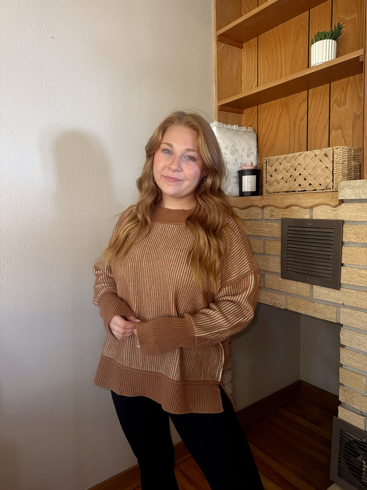 Oak Two Tone Sweater