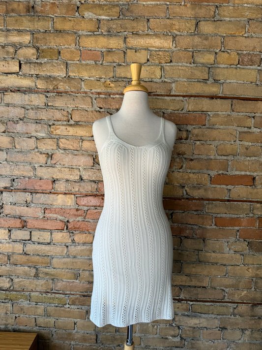 White Woven Swim Cover Up