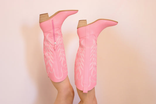 Pretty in Pink Cowboy Boots