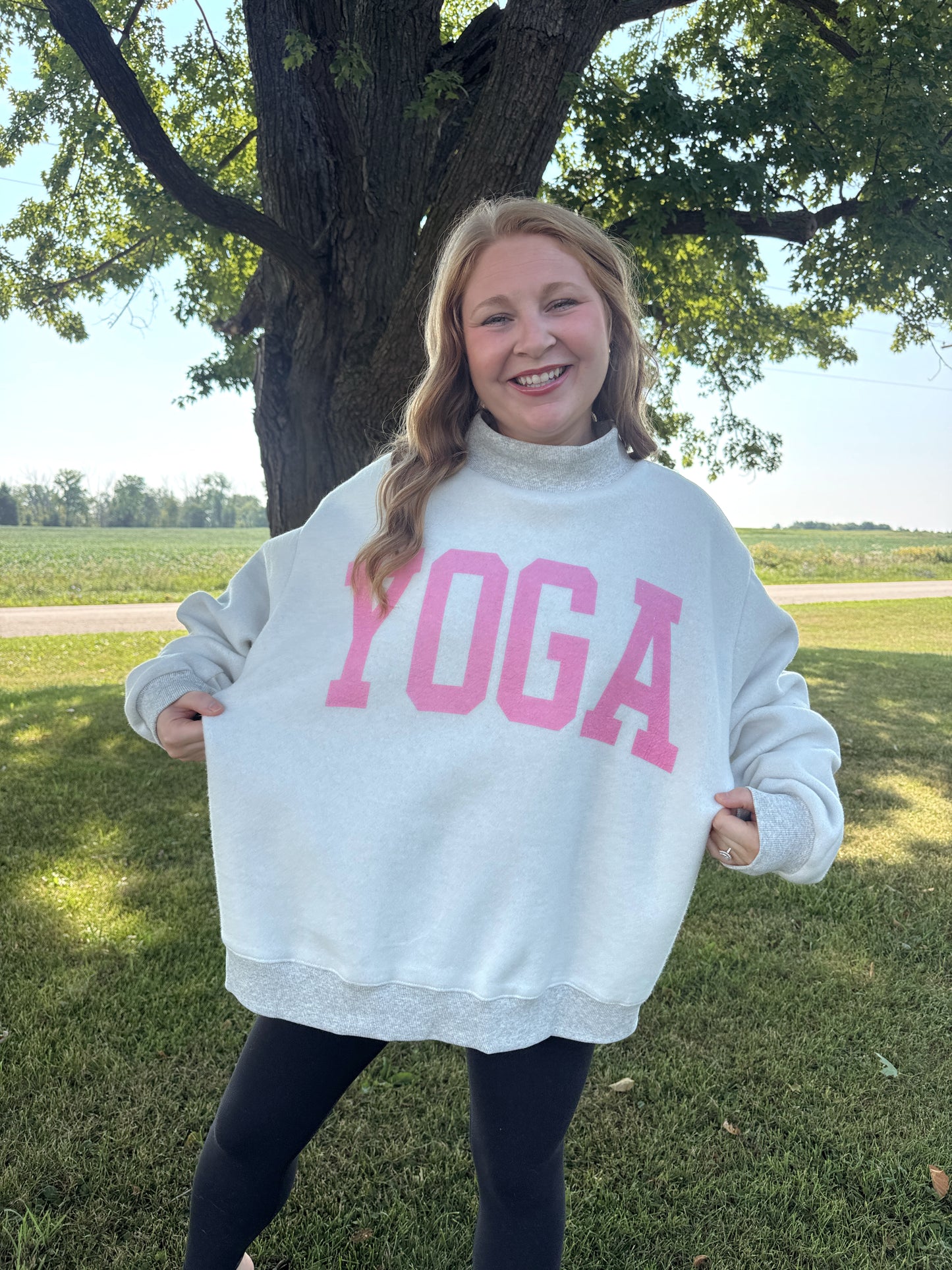 Pilates/Yoga Reversible Mockneck