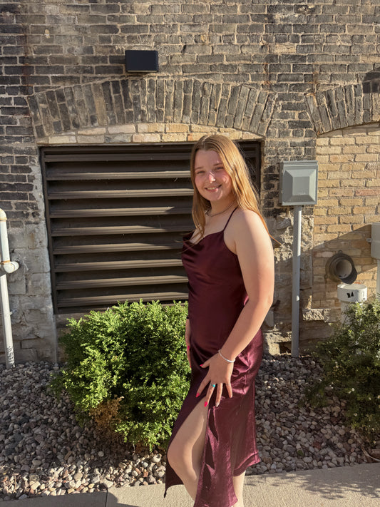Be The Guest Wine Dress