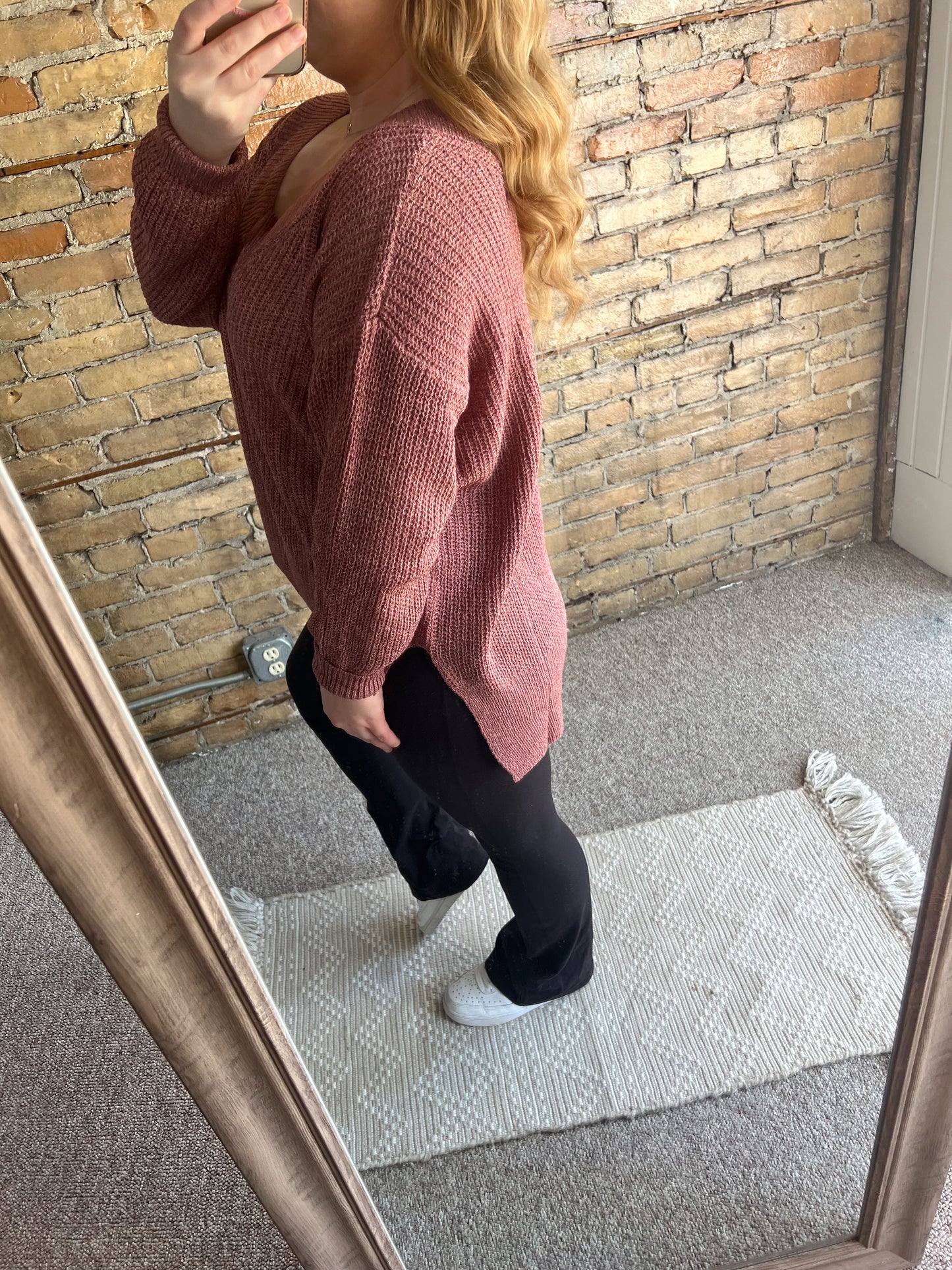 Heather V-Neck Sweater