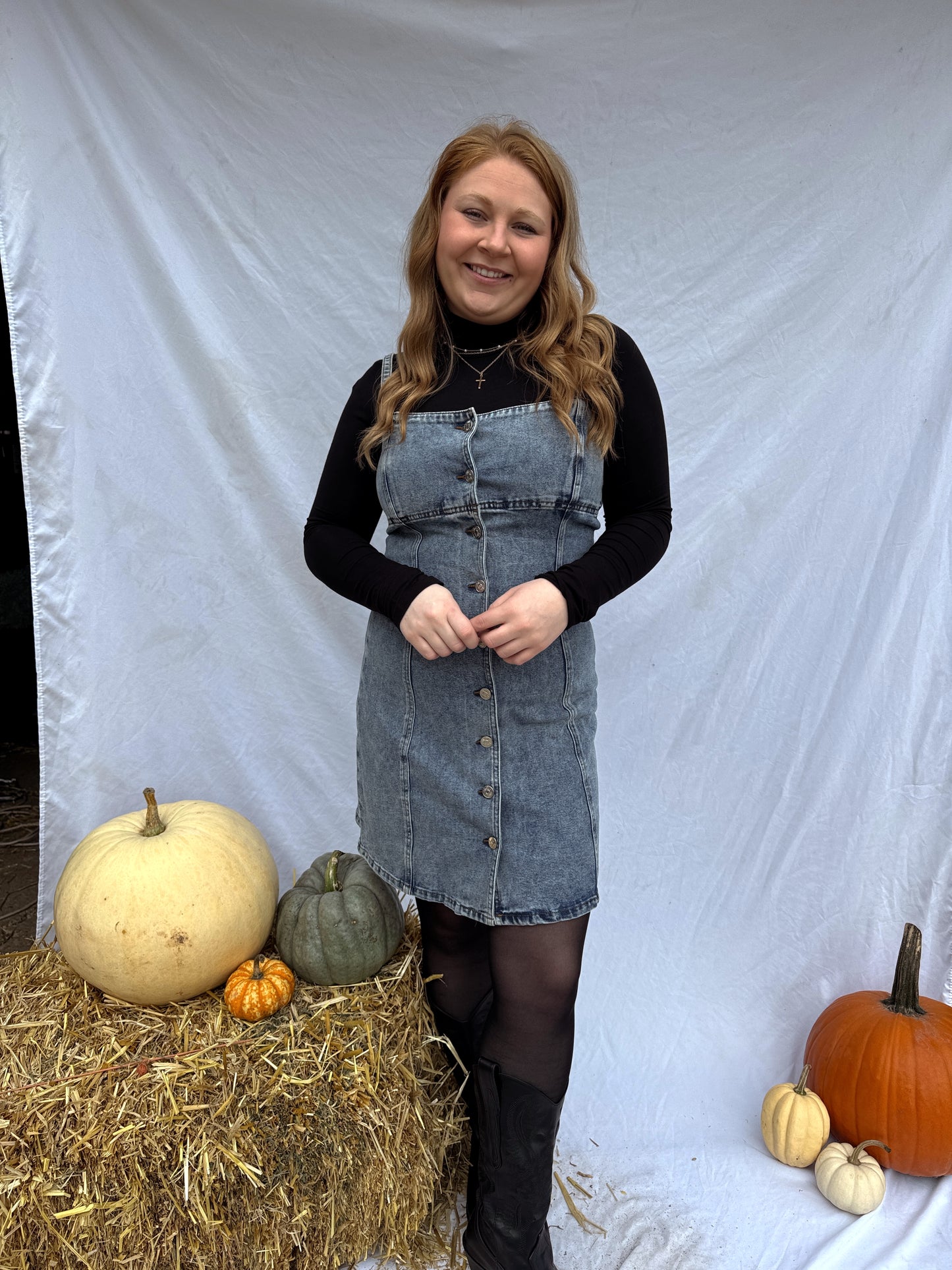 Denim Button Down Dress