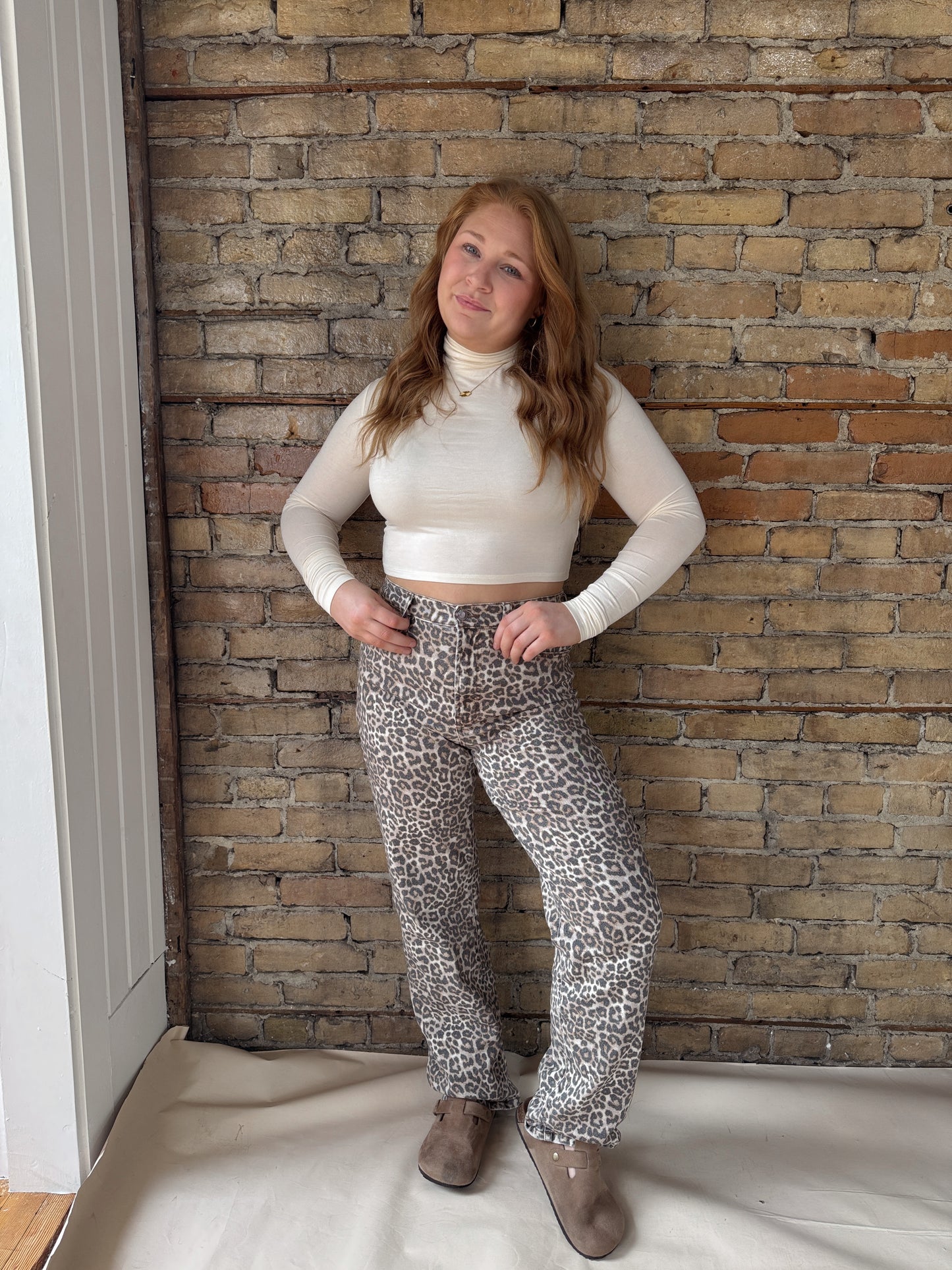 Long Sleeve Crop Turtleneck