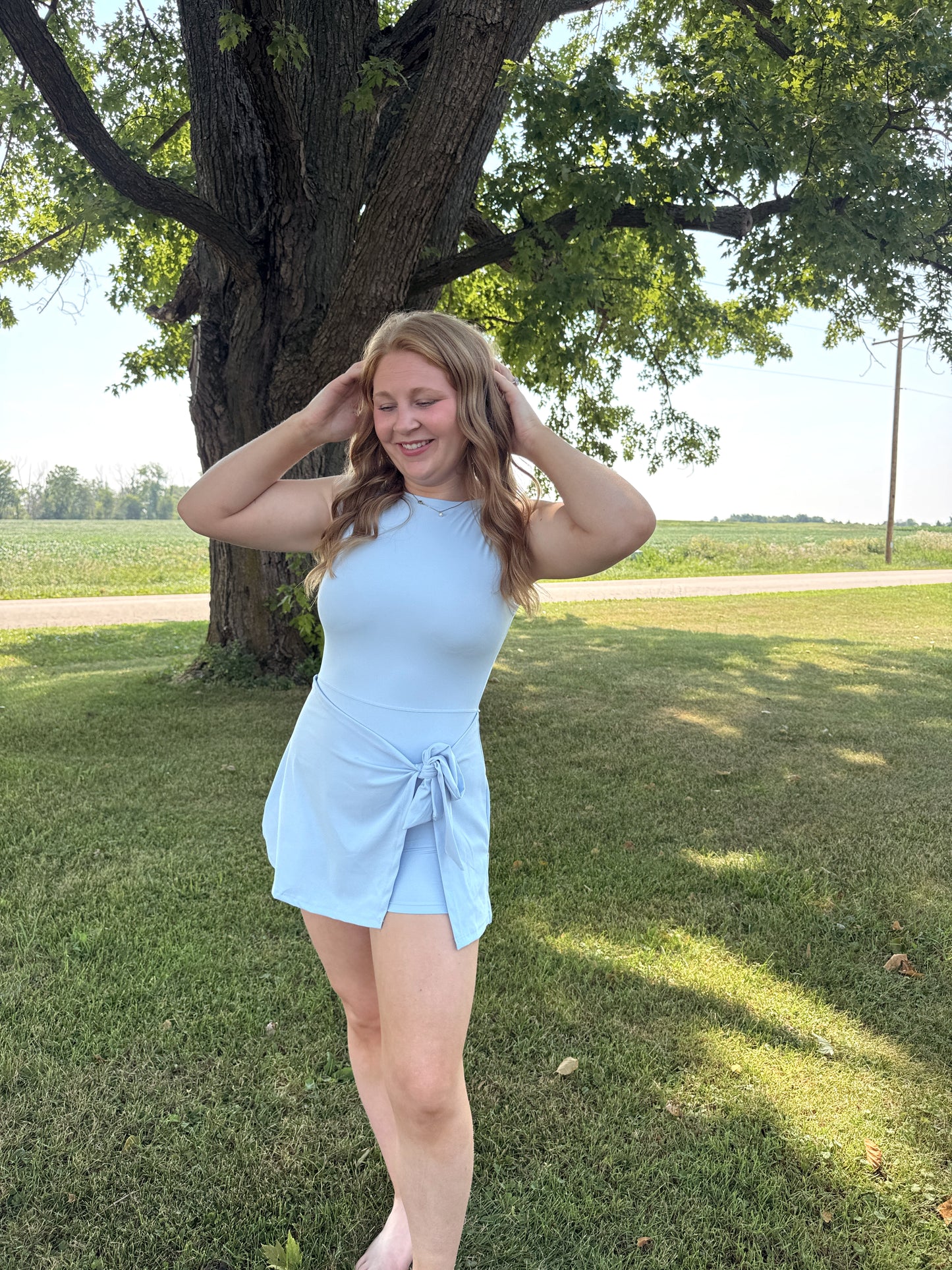In Motion Tie Front Active Dress