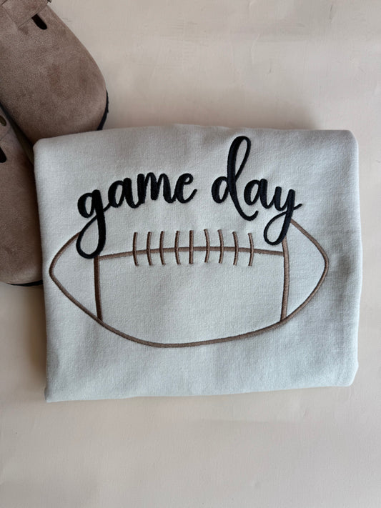 Game Day Embroidered Crewneck