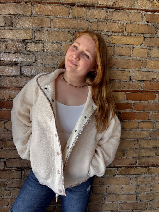 Evelyn Sherpa Button Down