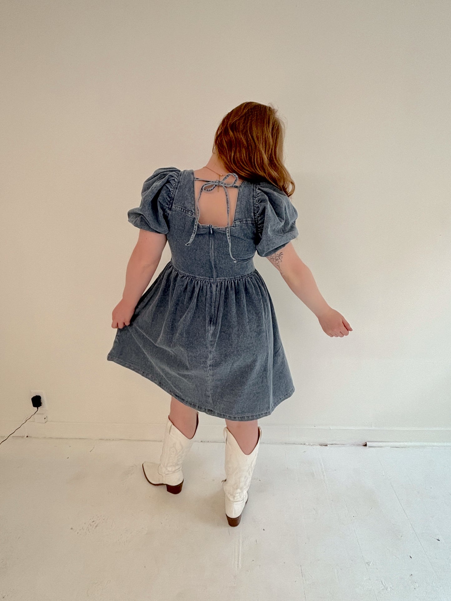 Denim Days Babydoll Dress