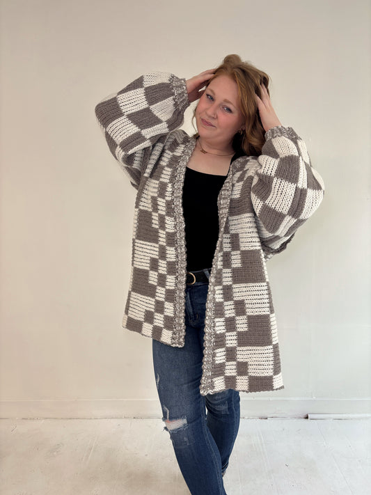 Checkered Cardigan - 2 Colors