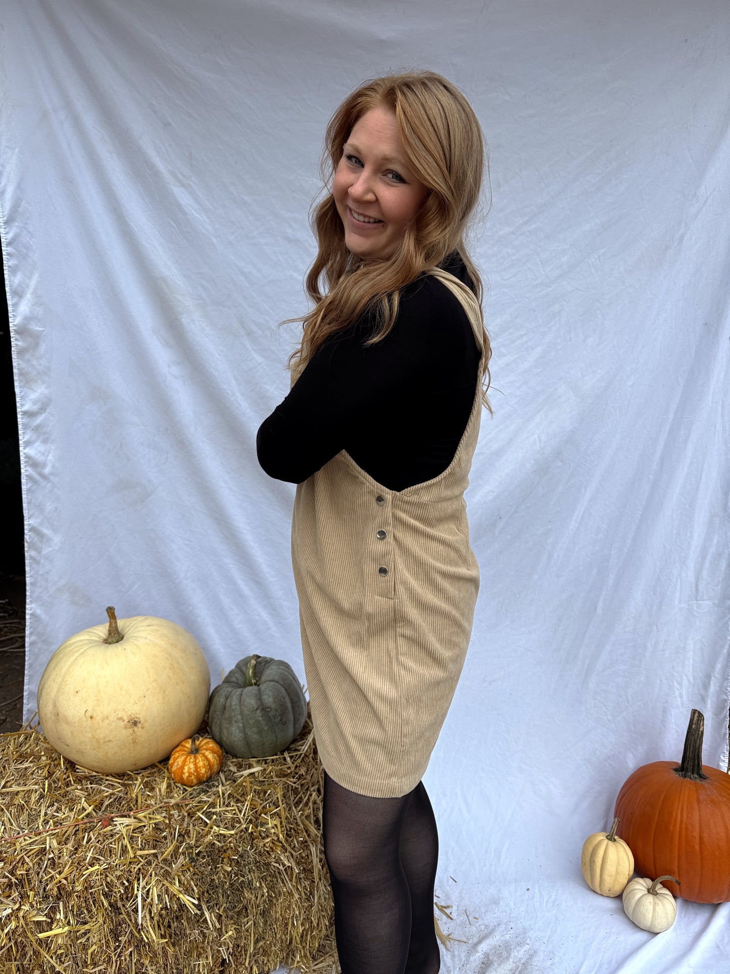 Corduroy Overall Dress