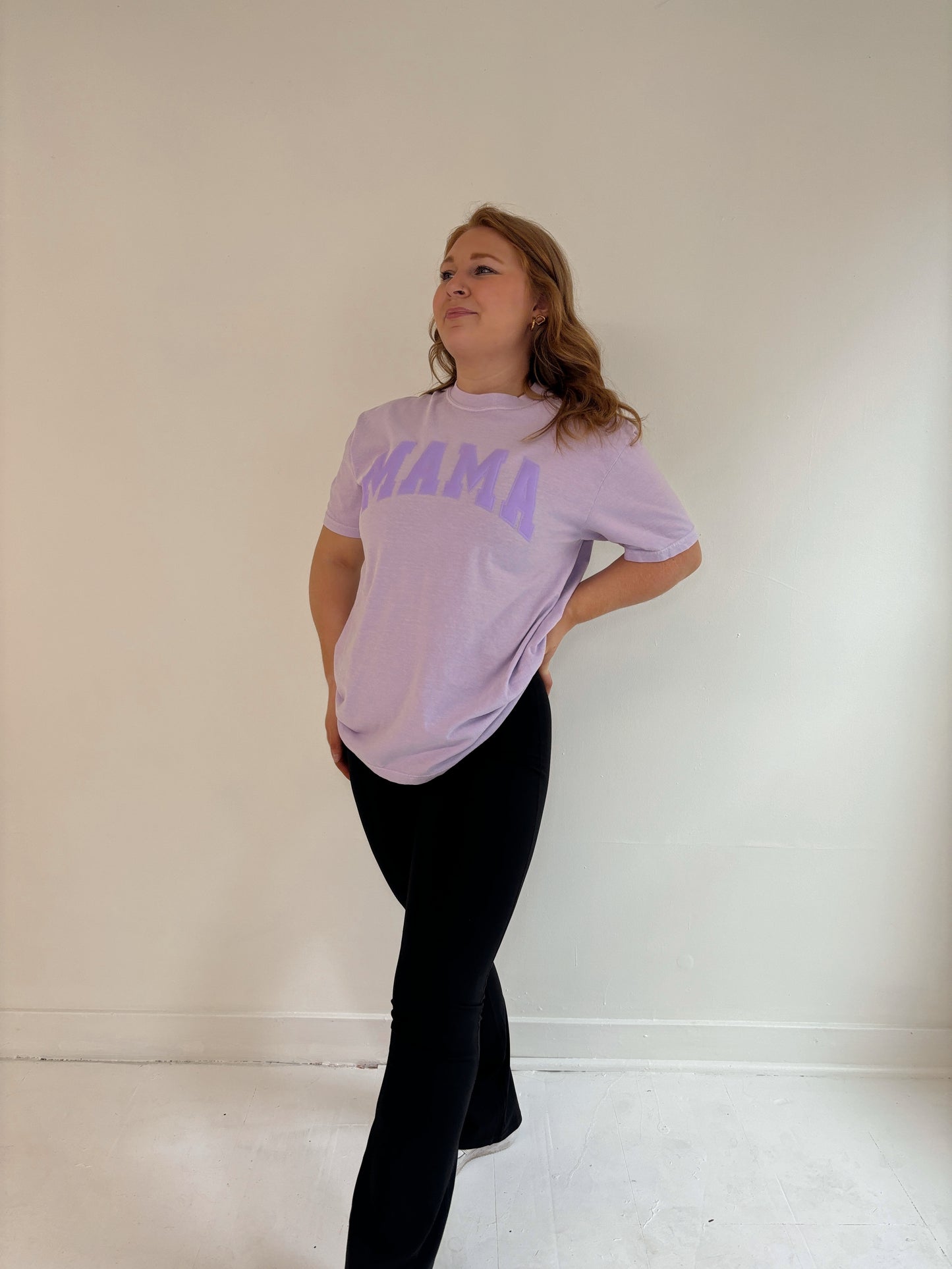 MAMA Puff Print Graphic Tee (Orchid)