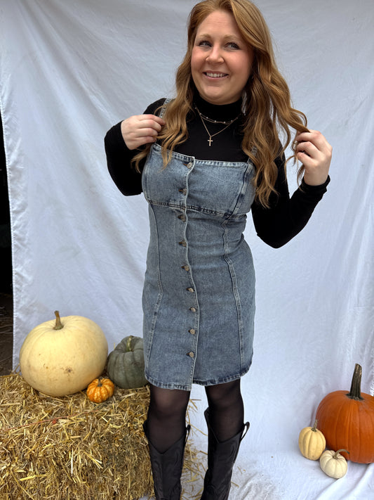 Denim Button Down Dress
