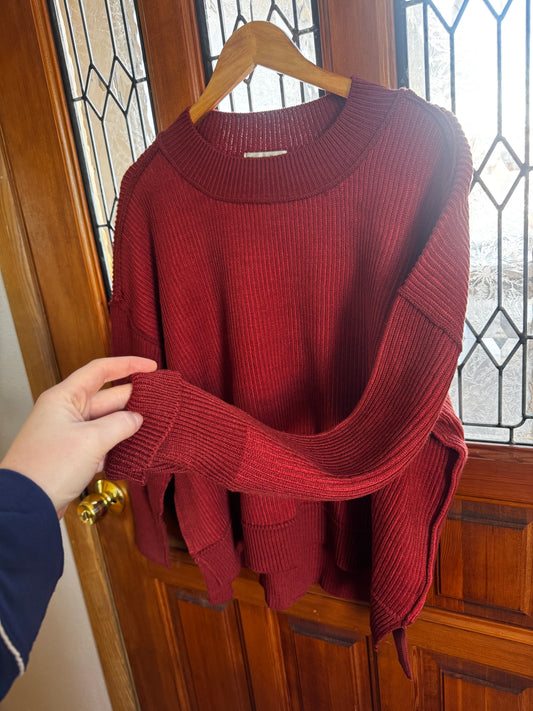 Oak Two Tone Sweater DK Rust