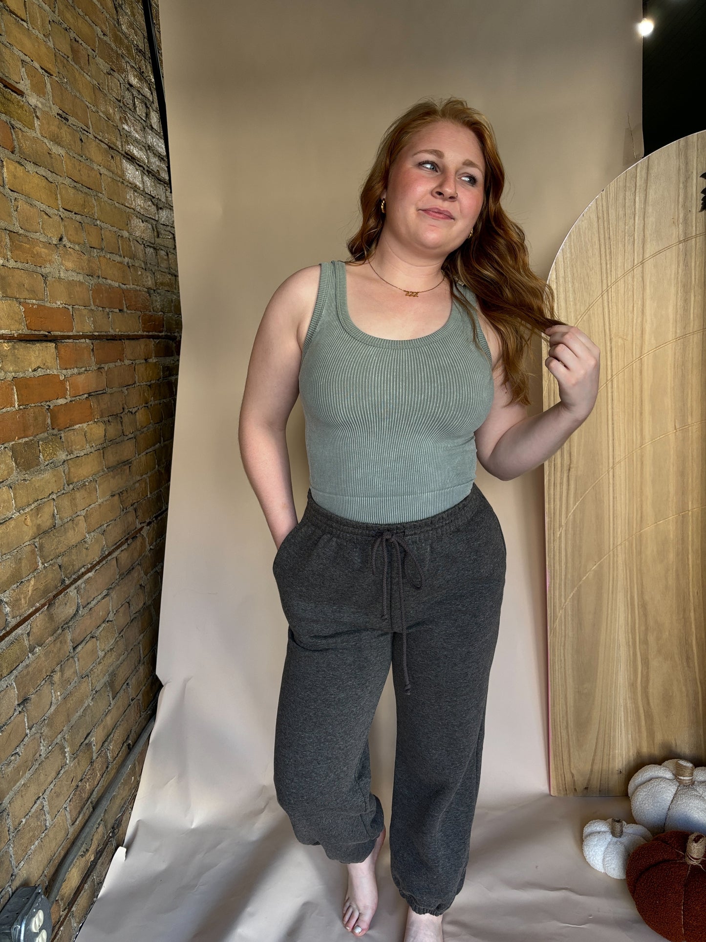 Heather Charcoal Joggers