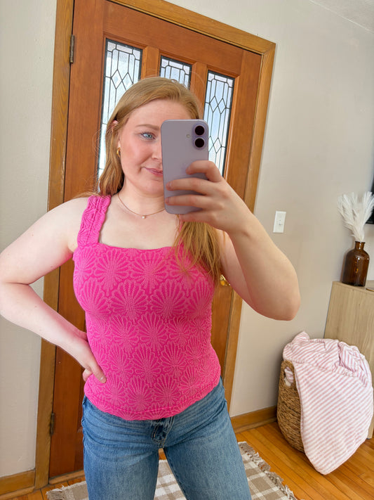 The Staple Tank - Fuchsia