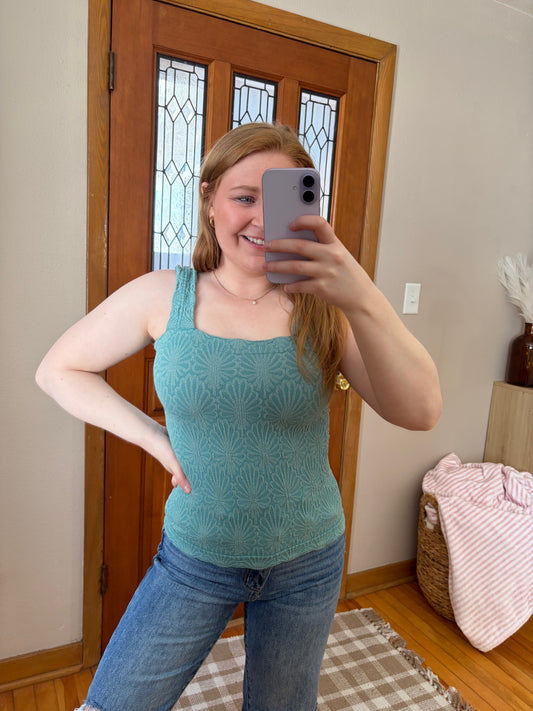 The Staple Tank - Dusty Teal