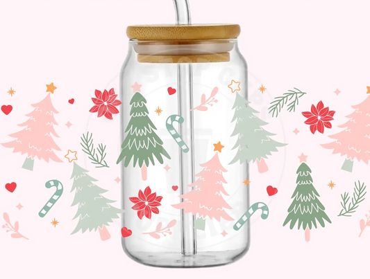 Christmas Tree Glass Cup