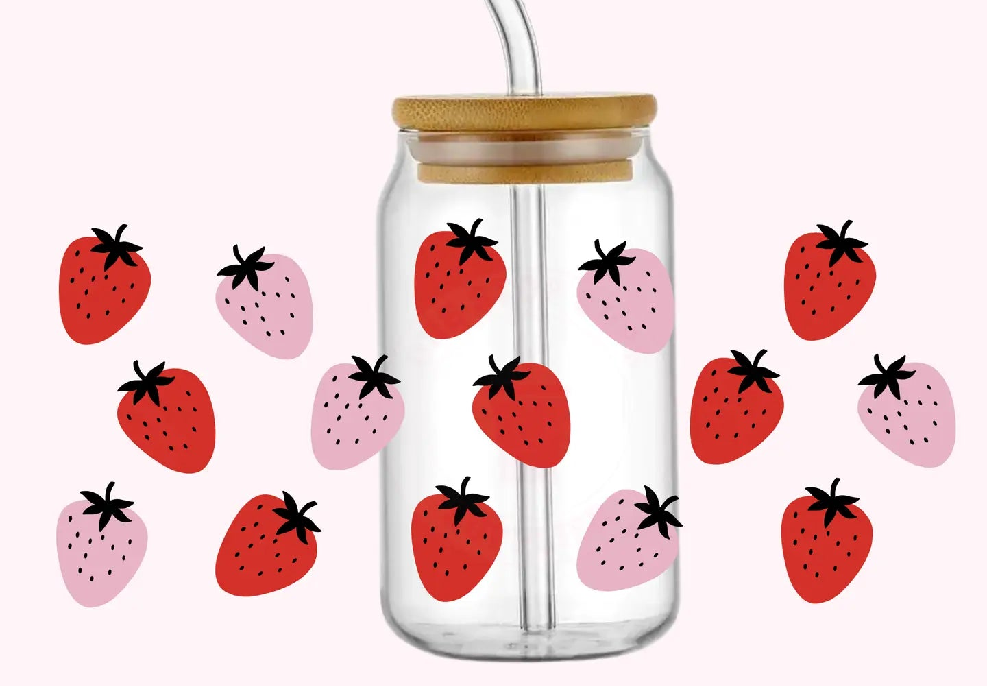 Strawberry Glass Cup