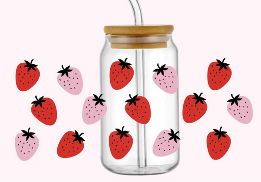 Strawberry Glass Cup