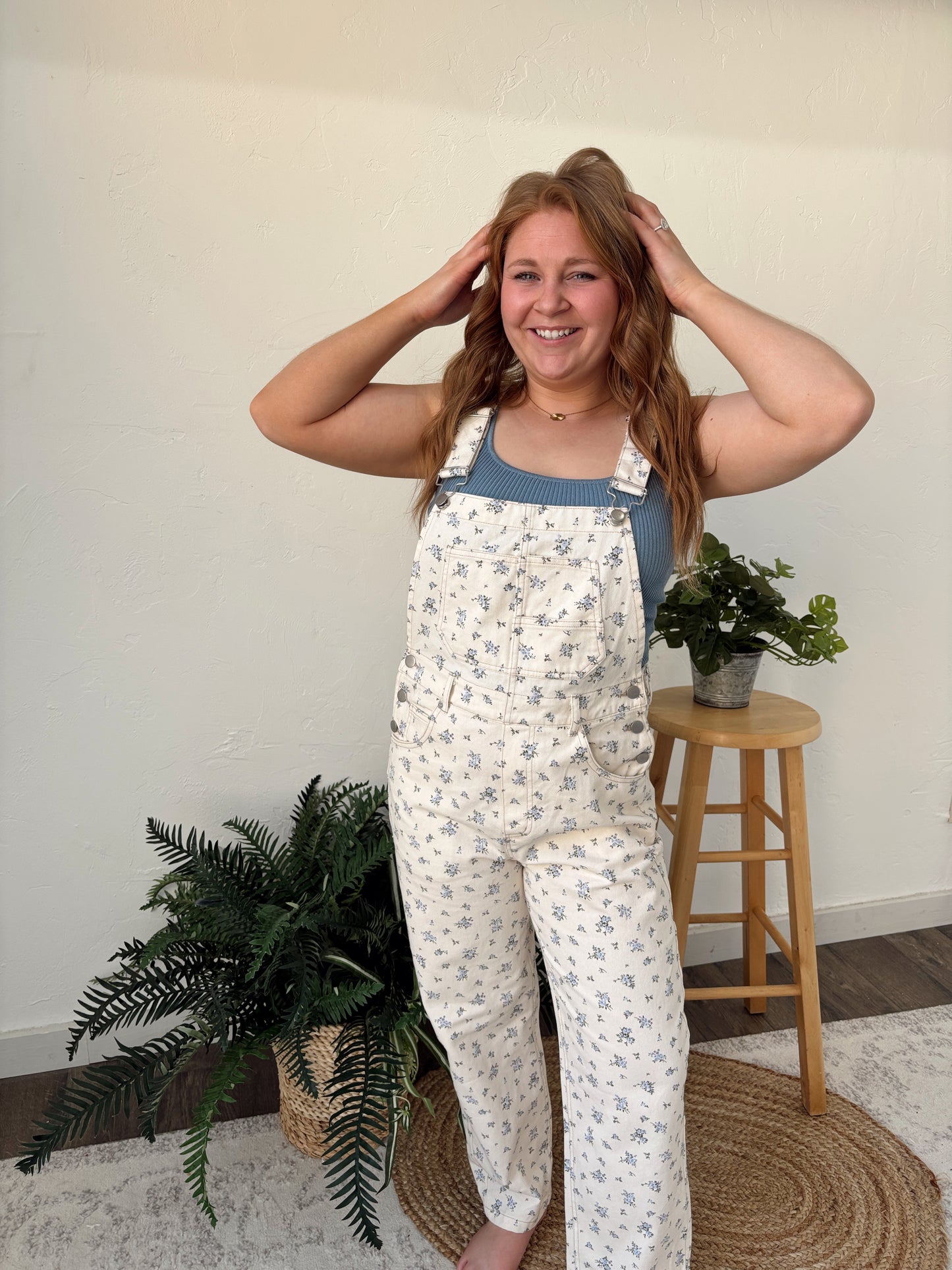 Floral Overalls - RESTOCK