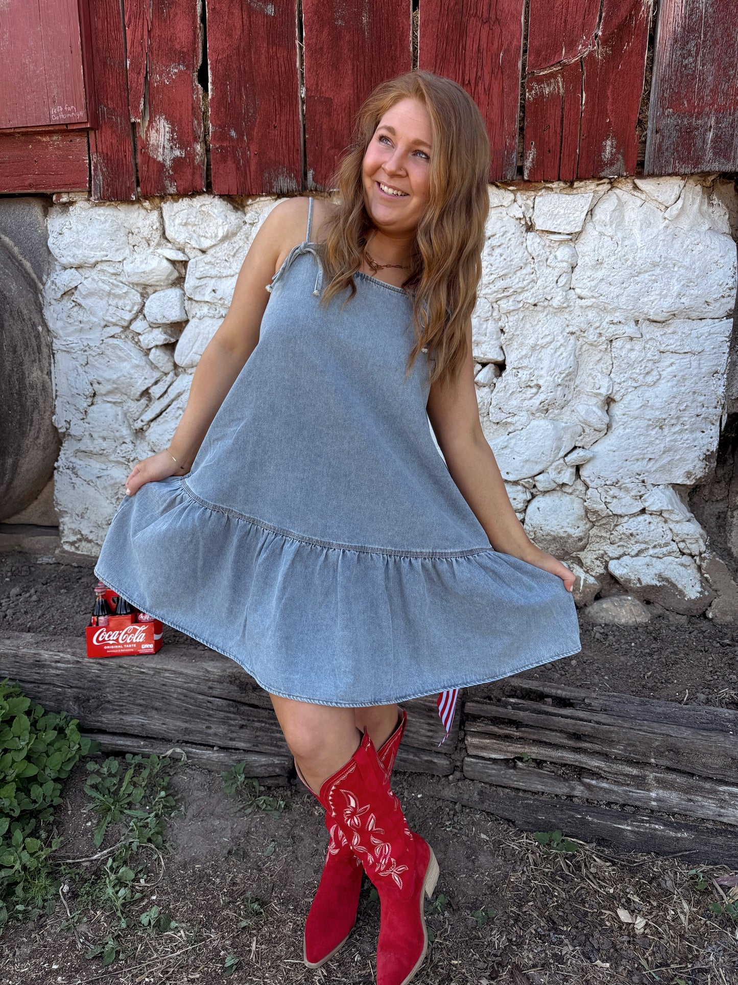 The Sweet Pea Denim Dress