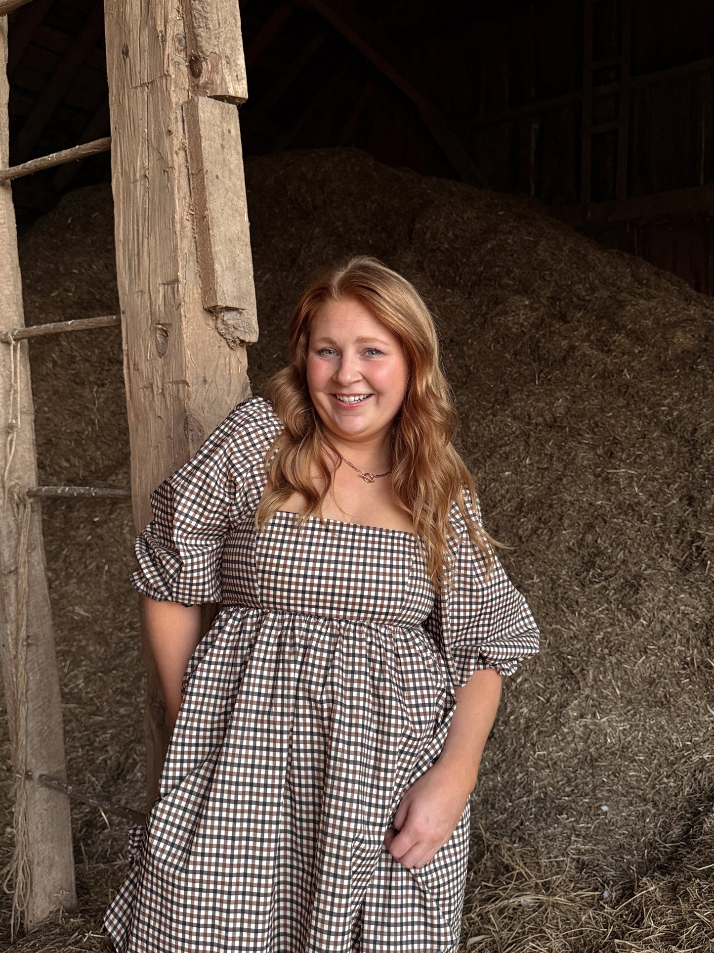Autumn Plaid Babydoll Dress