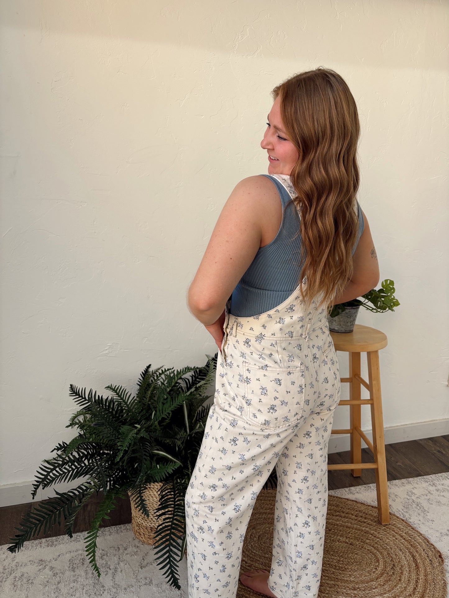 Floral Overalls