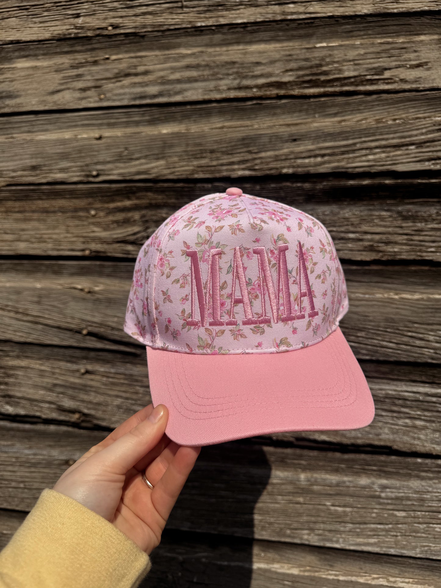 MAMA Floral Trucker Hat