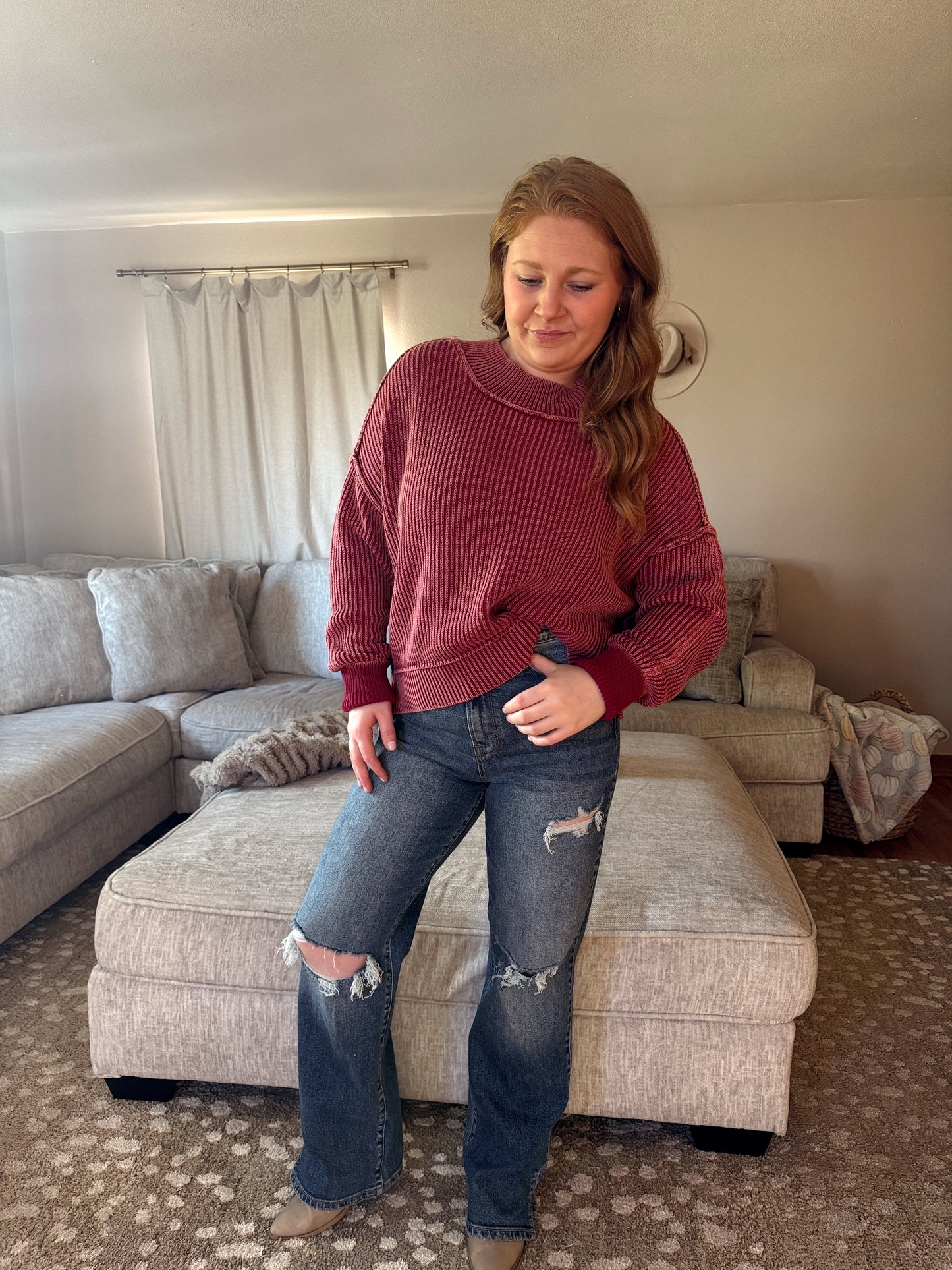 Arly Acid Wash Sweater