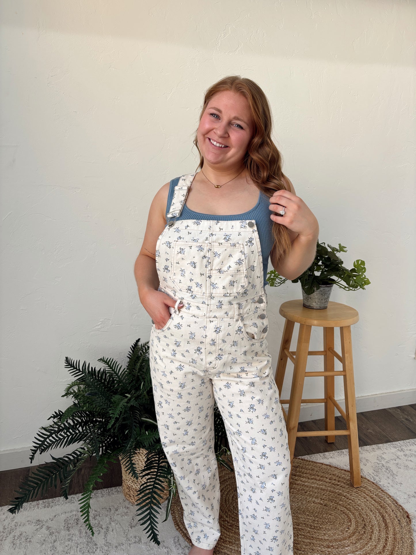 Floral Overalls - RESTOCK
